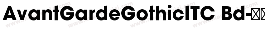 AvantGardeGothicITC Bd字体转换